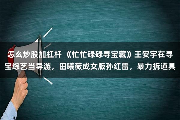 怎么炒股加杠杆 《忙忙碌碌寻宝藏》王安宇在寻宝综艺当导游，田曦薇成女版孙红雷，暴力拆道具