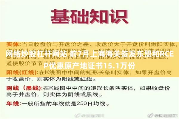 网络炒股杠杆网站 前7月上海海关签发东盟和RCEP优惠原产地证书15.1万份