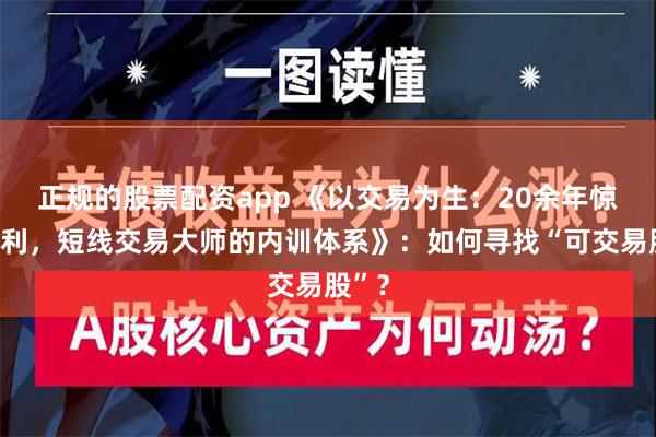 正规的股票配资app 《以交易为生：20余年惊人获利，短线交易大师的内训体系》：如何寻找“可交易股”？