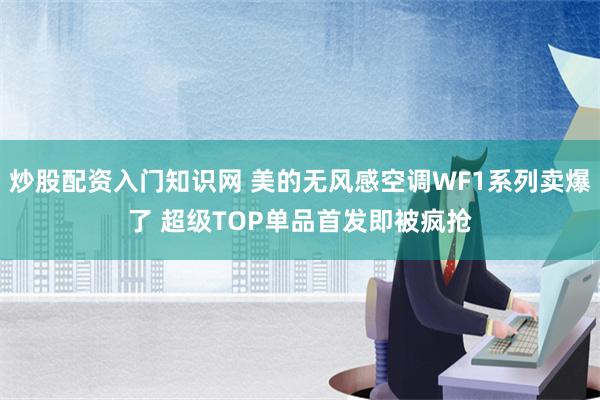 炒股配资入门知识网 美的无风感空调WF1系列卖爆了 超级TOP单品首发即被疯抢